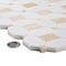 Apollo Tile Sample, Crema Ocatogon & Thassos Dot 12.2"x12.2" Marble Mosaic Tile APLVL99S11EC57 Sample - alternate 3